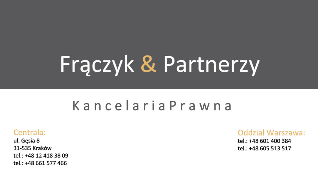 Kancelaria Prawna Frączyk & Partnerzy